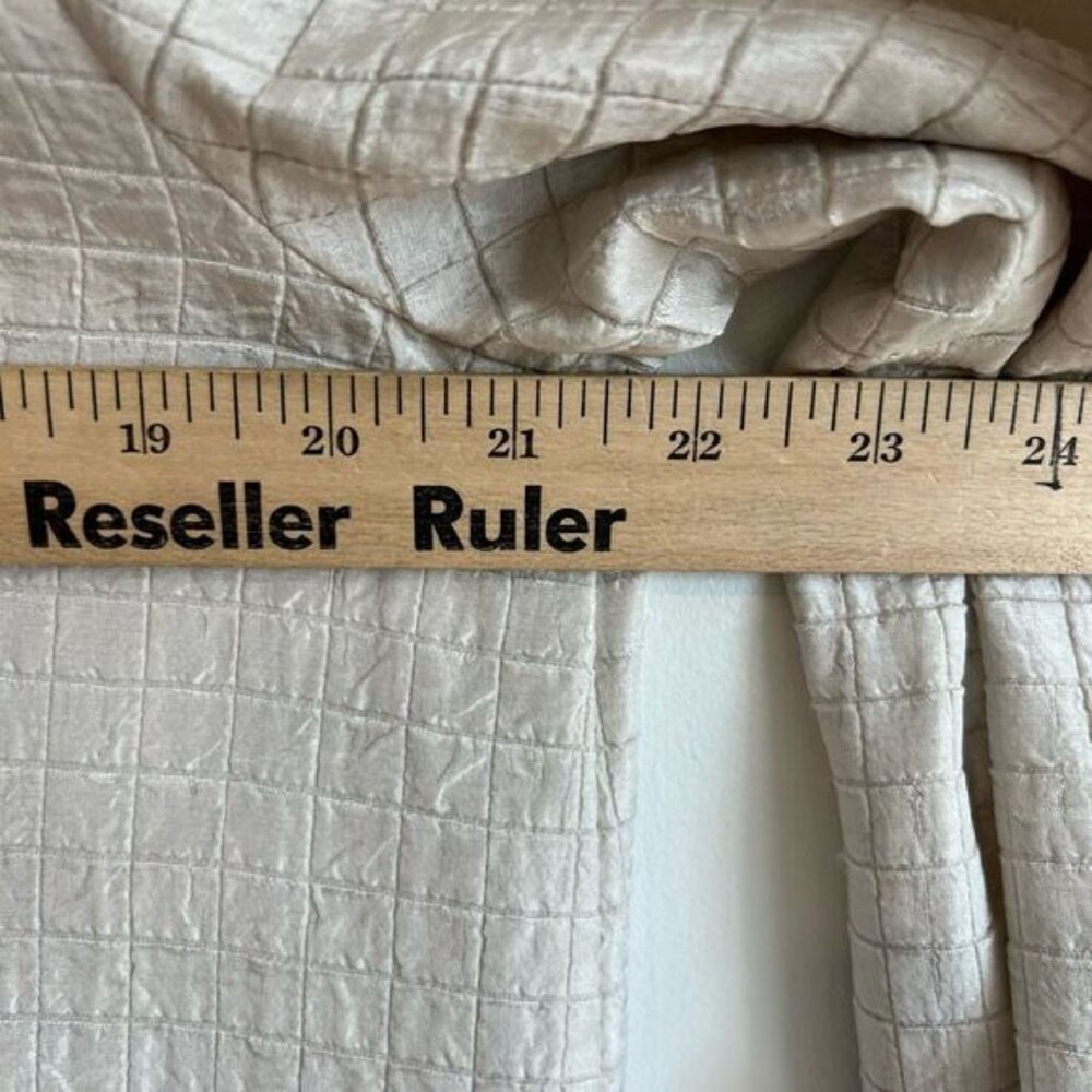 Eileen Fisher Womens Medium Silk Blend Organic Cotton Open Front Cardigan Jacket - Picture 8 of 13